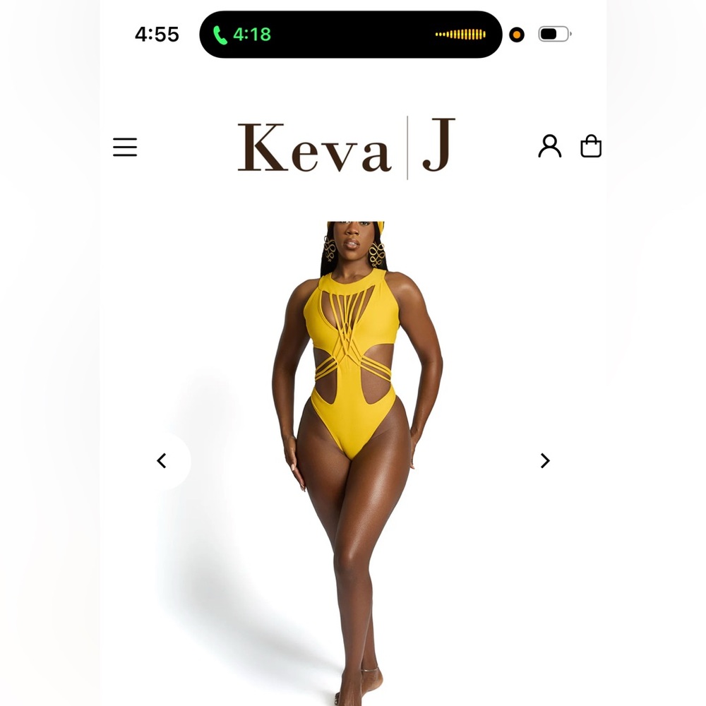 NWT - Keva J Akila Monokini in BLUE - Size S - Sold Out Online